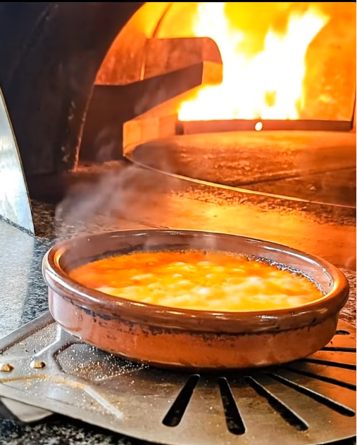 Provolone al horno de leña